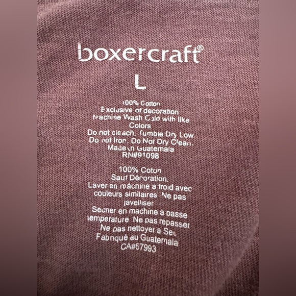 Womens BoxerCraft Favourite Oversized Jersey 100% Cotton Fall 3/4 Sleeve Sweater - Picture 3 of 4